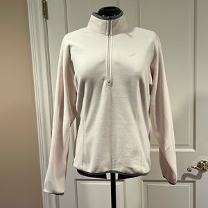 Woman’s long sleeve ivory/cream colored fleece.